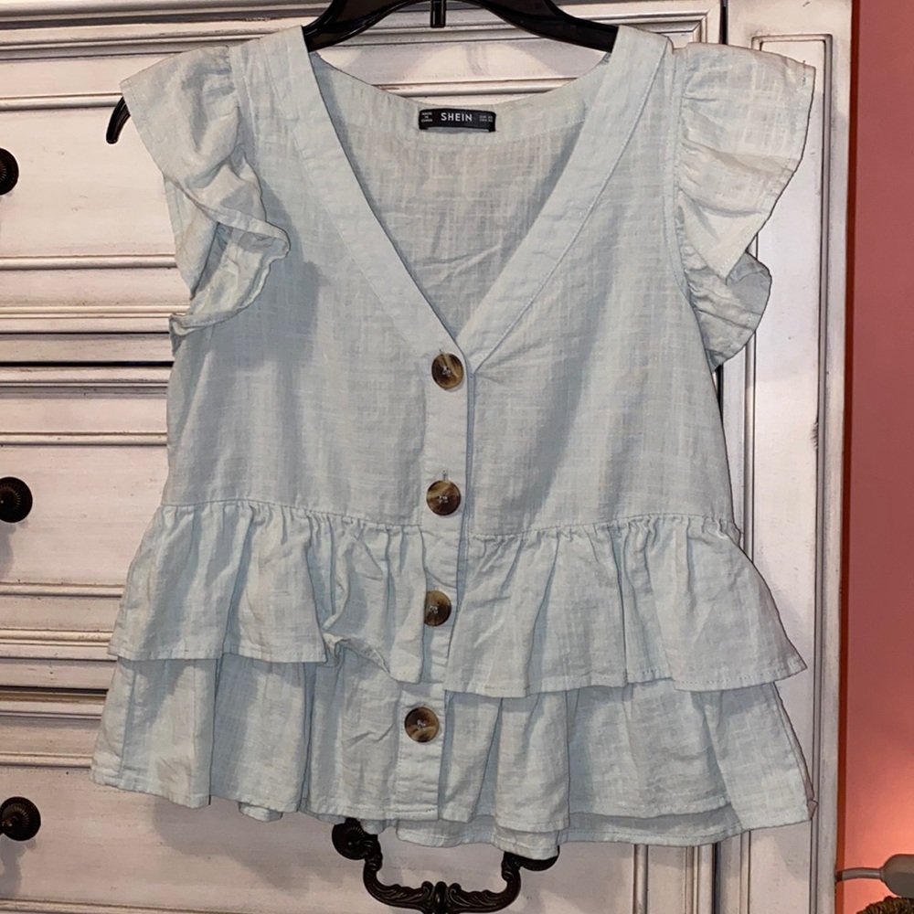 SHEIN button down tank